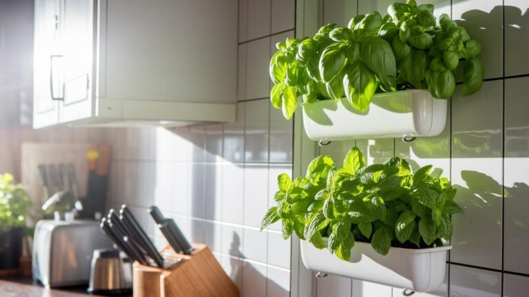 Vertical Herb Garden Diy Grows Fresh Kitchen Herbs