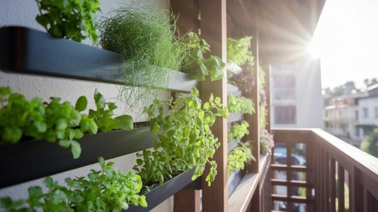 Vertical Outdoor Herb Garden Lush Space Saver
