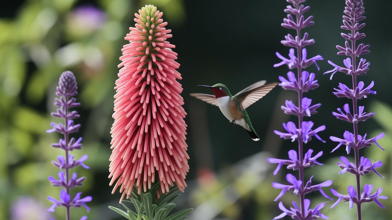 Coordinating Color Palettes and Companion Plants for hummingbird garden design ideas.jpg