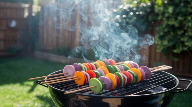 Charcoal-Grilled Vegetable Skewers Recipe