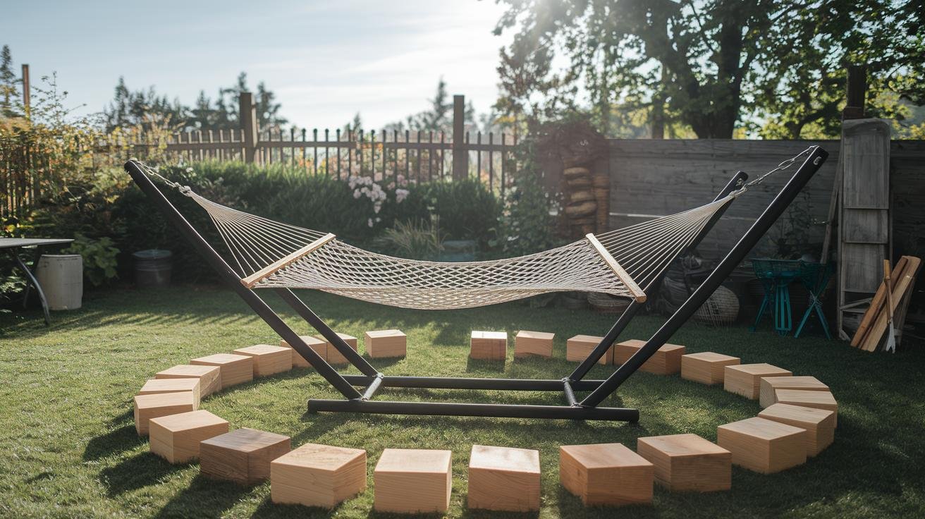 Essential Tools and Materials for Garden Hammock Setup on Uneven Ground.jpg