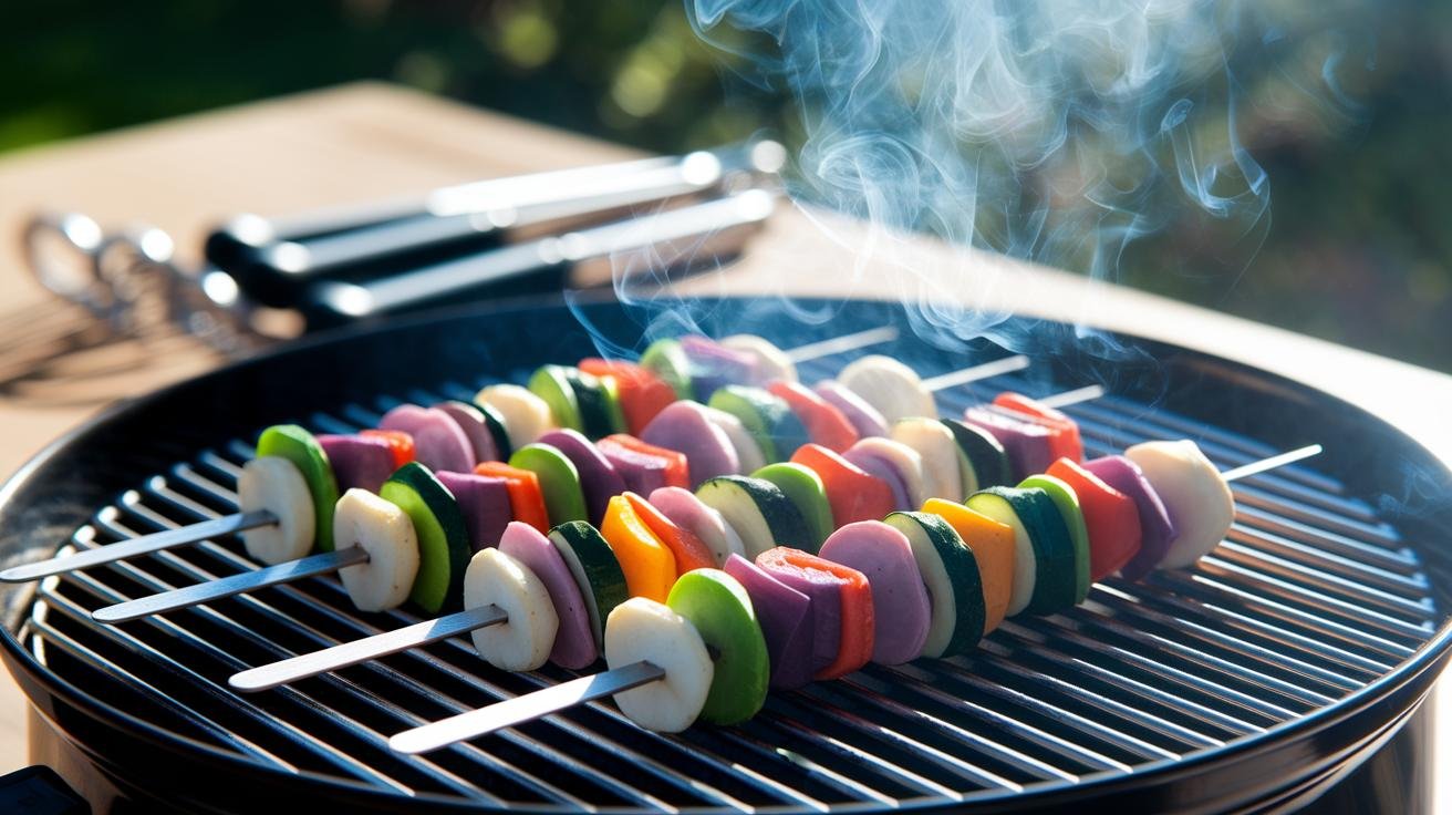Grilling Techniques and Schedule for Batch Grilling Veggie Skewers.jpg